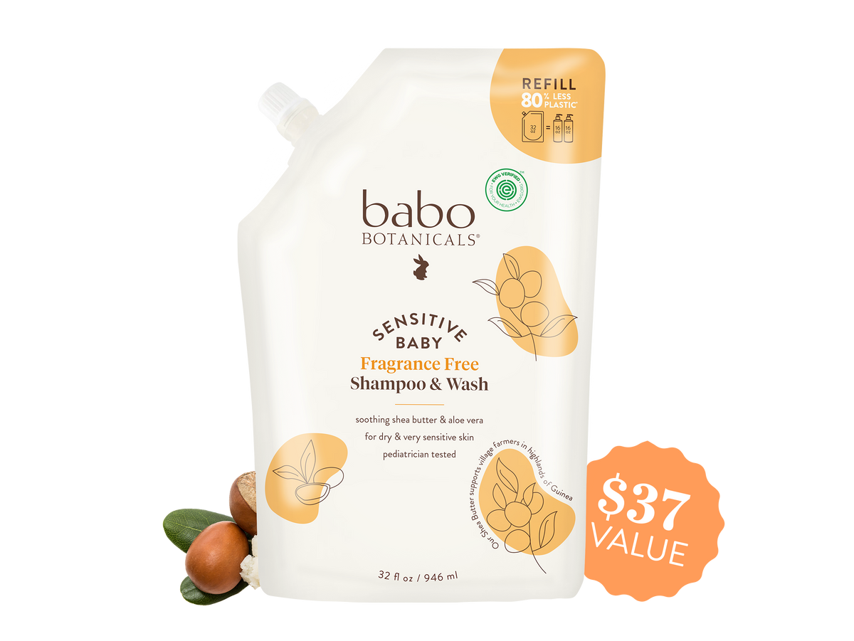 Sensitive Baby Shampoo & Body Wash - 16oz - Babo Botanicals