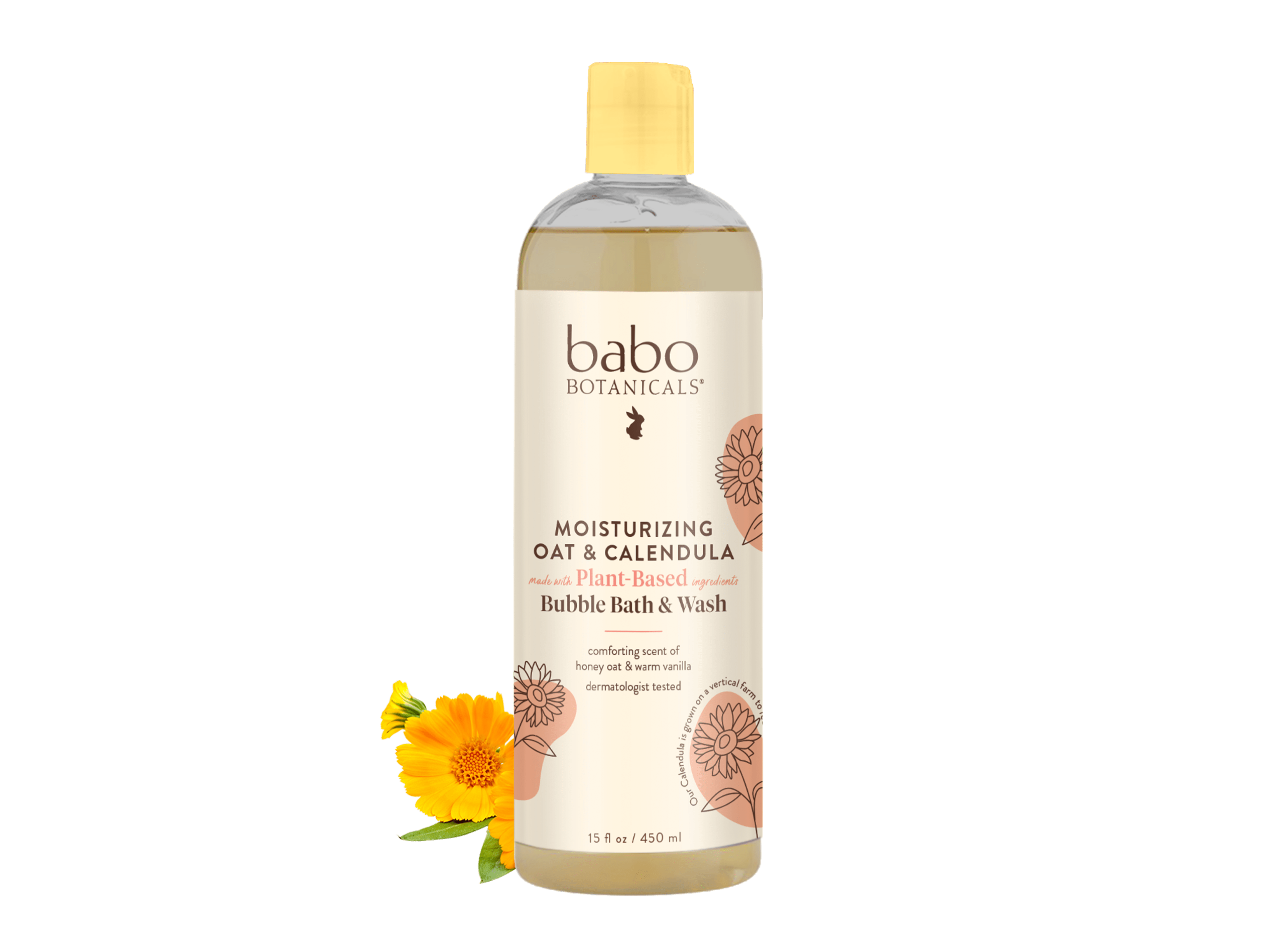 Moisturizing Oat & Calendula Bubble Bath & Wash - Babo Botanicals