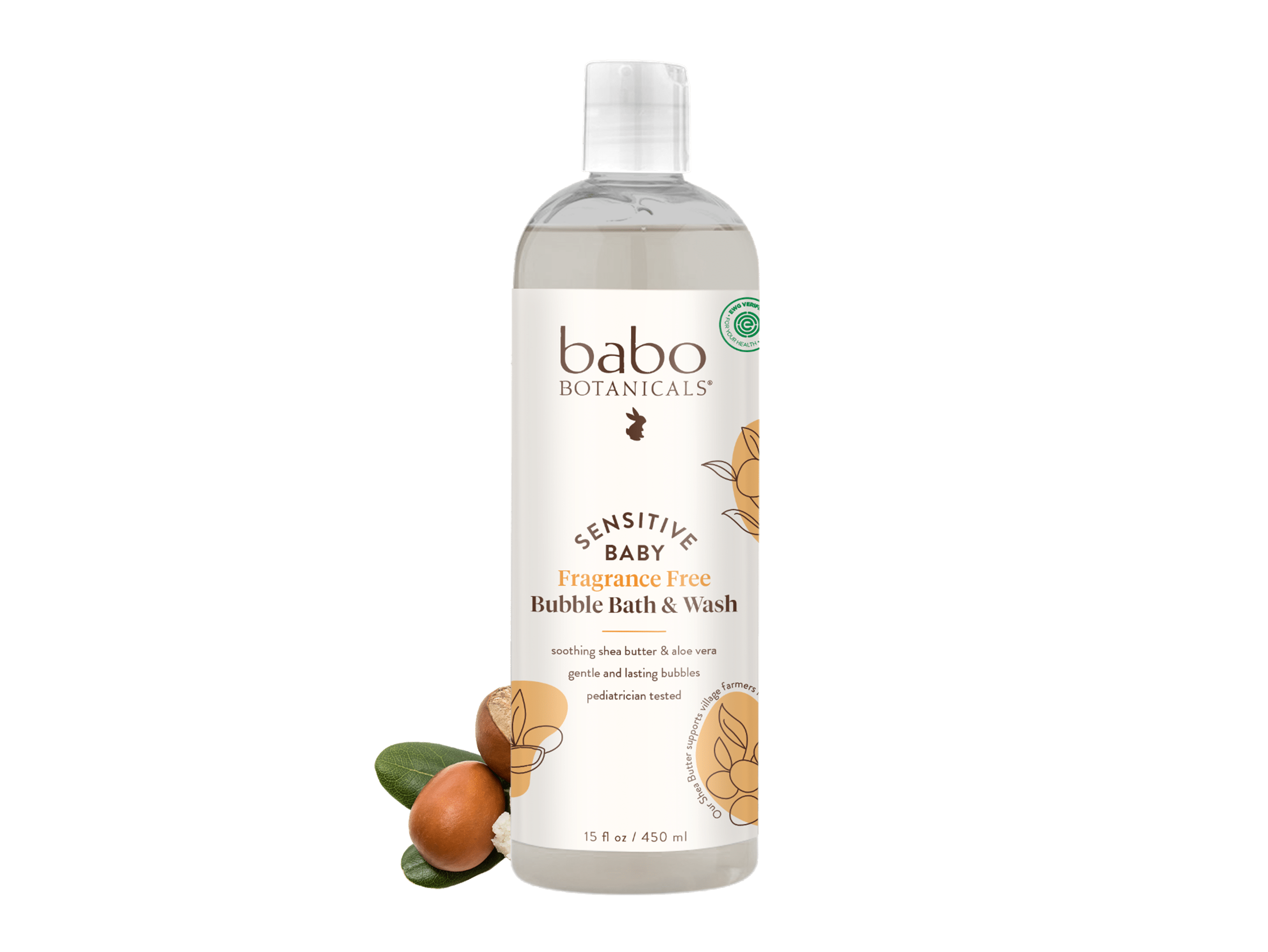 Sensitive Baby Bubble Bath & Wash - Babo Botanicals